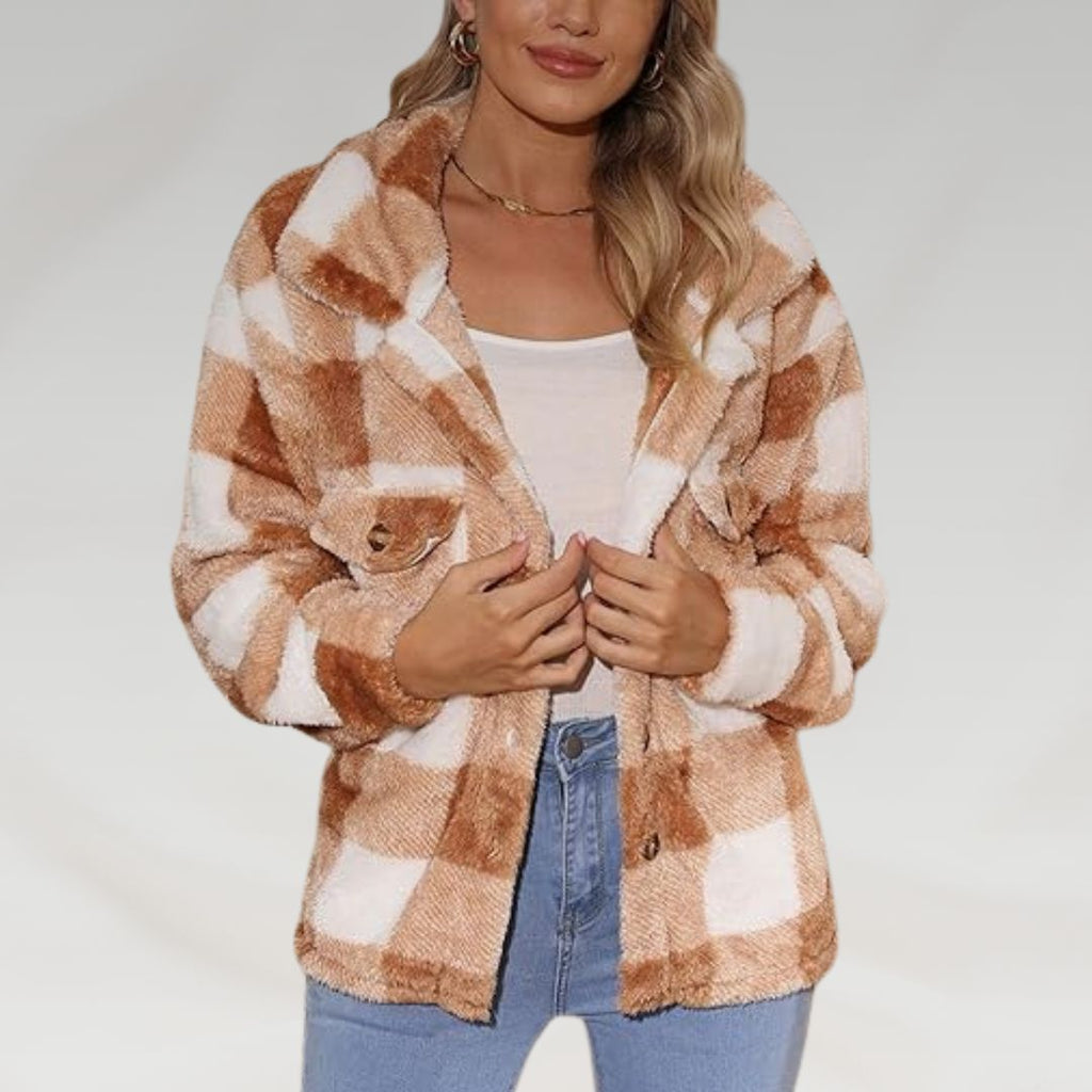 CHAQUETA TIPO CAMISA PARA MUJER ULTIMAS UNIDADES EN CAMEL