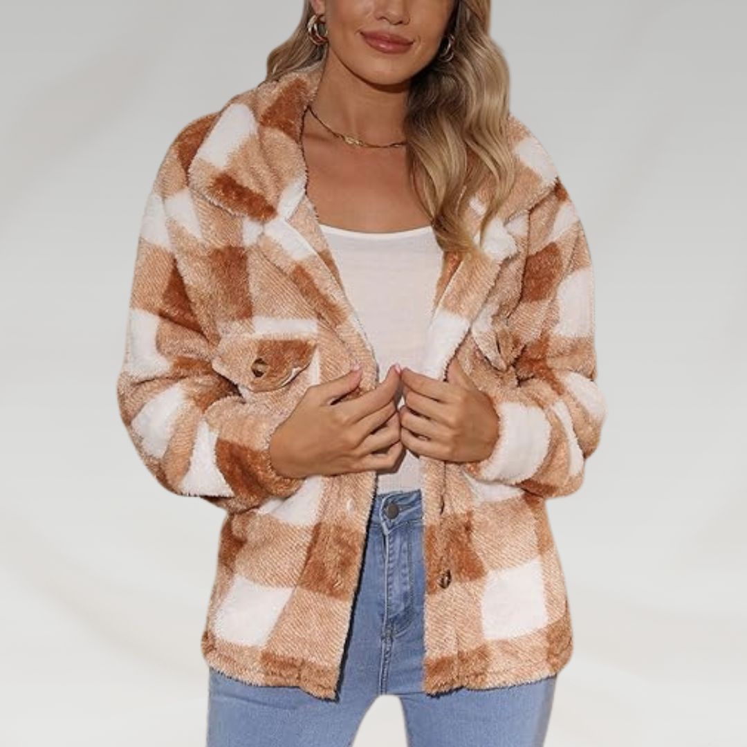CHAQUETA TIPO CAMISA PARA MUJER ULTIMAS UNIDADES EN CAMEL
