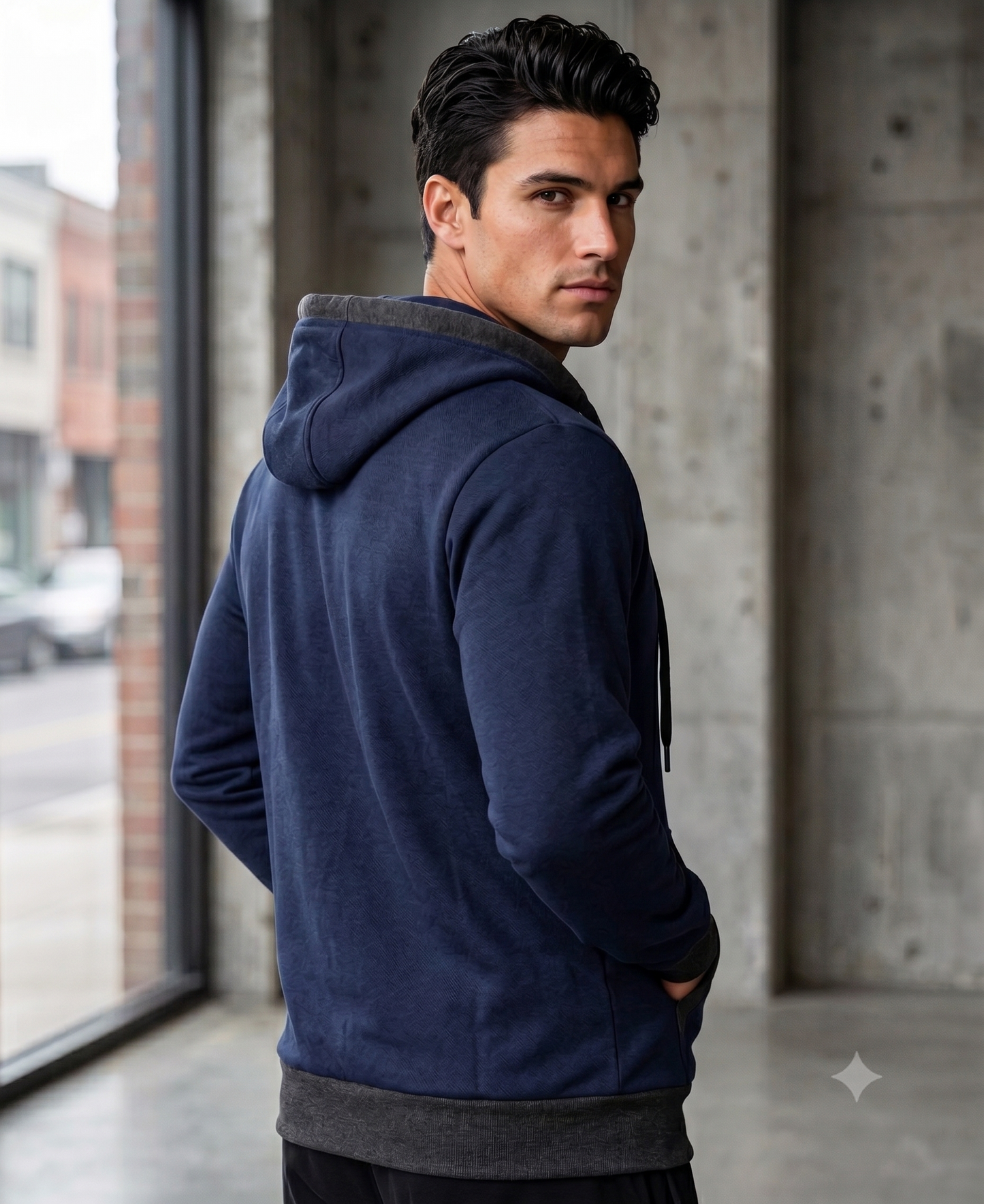 CHAQUETA COMBINADA PARA HOMBRE
