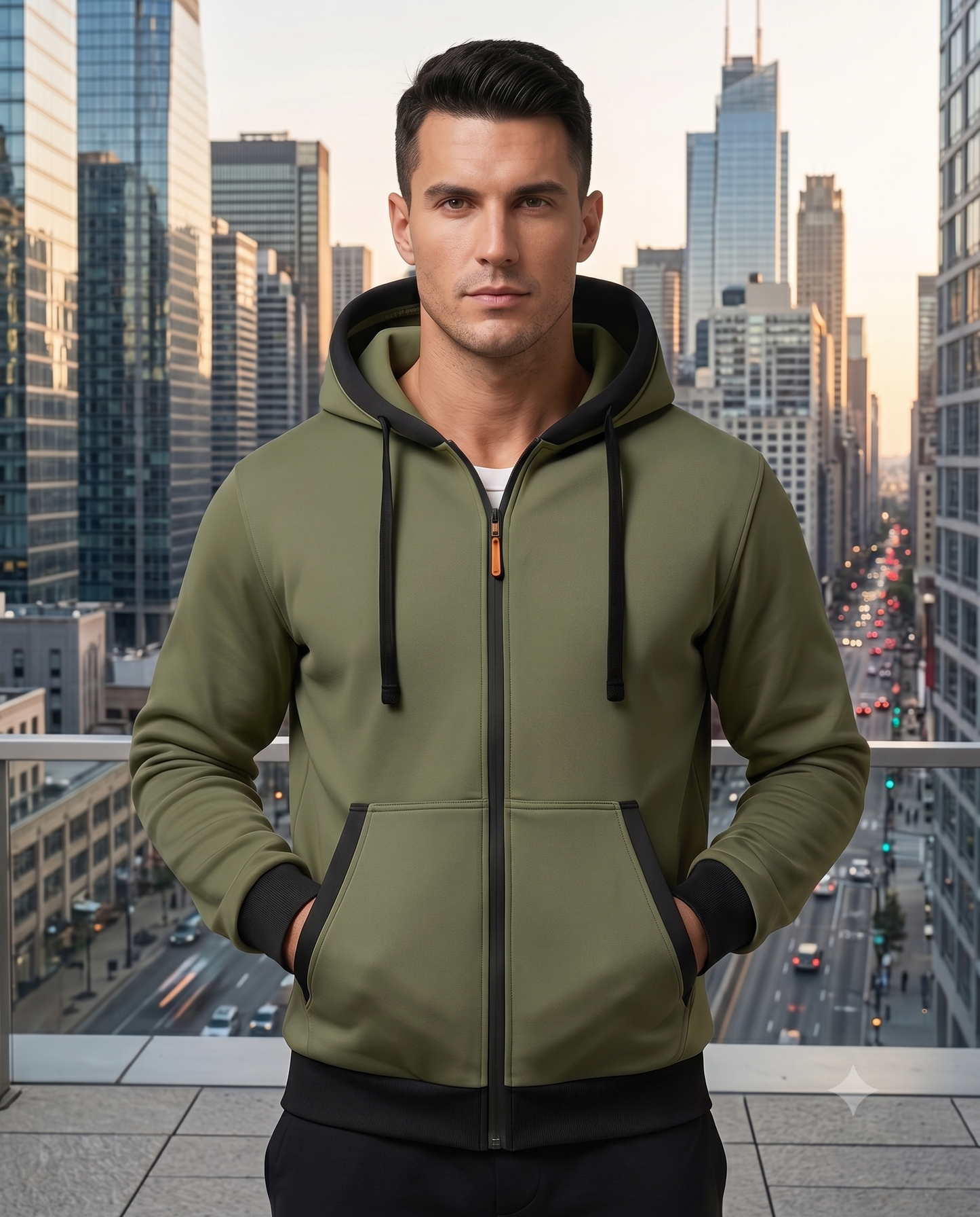 CHAQUETA COMBINADA PARA HOMBRE